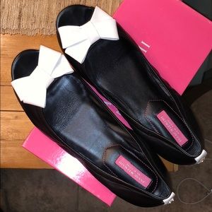 Isaac Mizrahi peep toe ballet flats